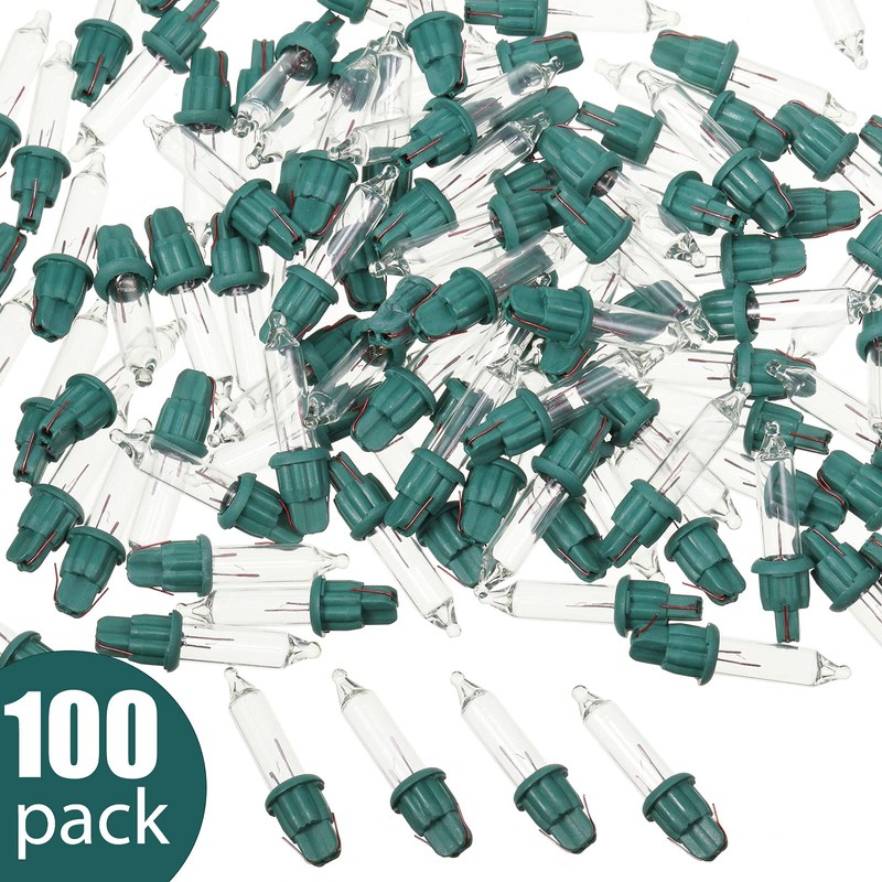 Mudder 200 Pieces 2.5v Replacement Winter Light Bulbs 50/100/150/200 Count