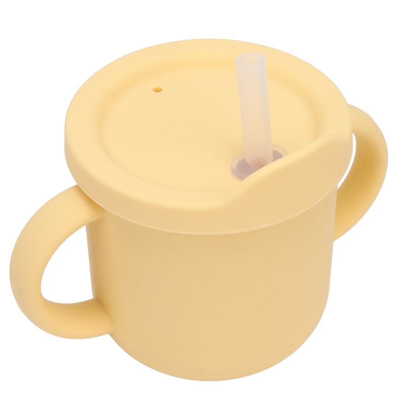 Silicone Sippy Cups Double Handles Lightweight Toddler Training Cup with