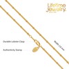 LIFETIME JEWELRY Tiny Curb Link Gold Necklace for Women with