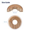 Wooden Radiator Pipe Collars | Radiator Cover Oak for 15mm