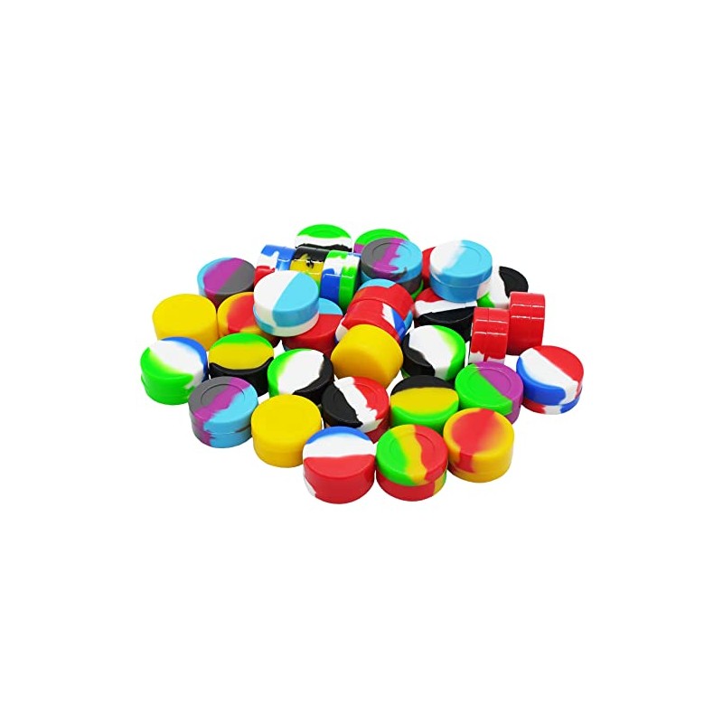 Pearwell 7ml Non-stick Silicone Wax Containers Concentrate Sealed Oil Jars