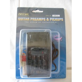 AXL PG-824 Acoustic Guitar Pickup System with Pre-Amp, 3-Band EQ, Black