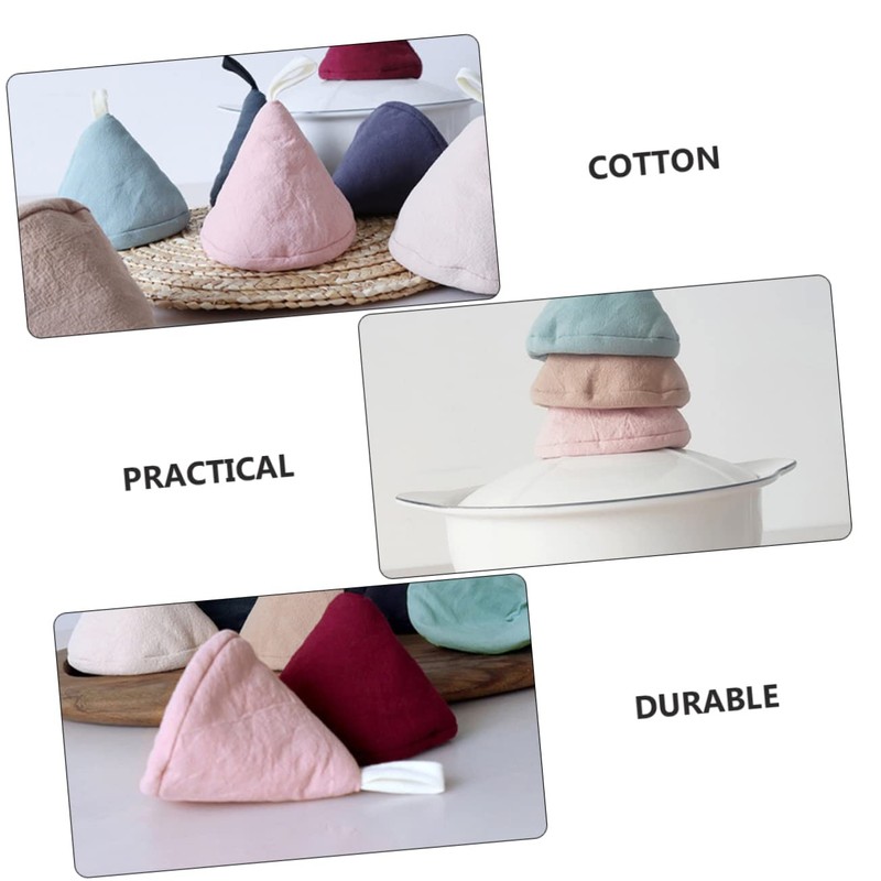 Japanese Style Mini Triangle Pot Handle Covers Set of 4