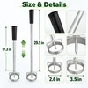Telescopic Plastic Mulch Film Perforator – 44–75cm Garden Planting Hole