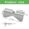 2Pack 4Pcs Gutter Extension Hinge, Downspout Extension Flip-Up Hinge, Easy