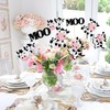12 PCS Cow Centerpiece Sticks Double Sided Farm Animals Moo