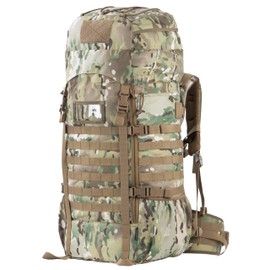 BACKFERRY 75L Tactical Backpack with Internal Frame, MOLLE, and Hydration System