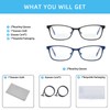 Bifocal Reading Glasses Women Blue Light Blocking With Clear Top