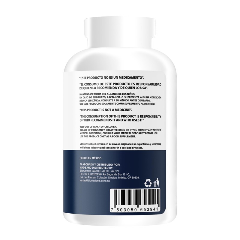 Wellthy Glicinato de Magnesio 400 Cápsulas 432mg. 100% Natural, Alta