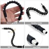 2Pcs Flexible Drill Bit Extension, 11.7 Screwdriver Superbit 1/4" All-angle