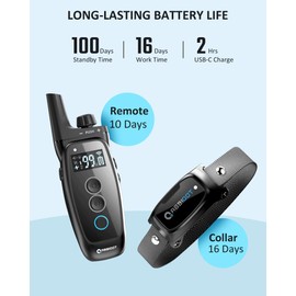 ABBIDOT Dog Shock Collar 3300Ft - [2024 Upgrade] Shock Collar for Dogs, 5 Training Modes 88 Levels e Collar, Waterproof Training Collar