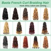 French Curl Braiding Hair 22 Inch 27# 8 Packs