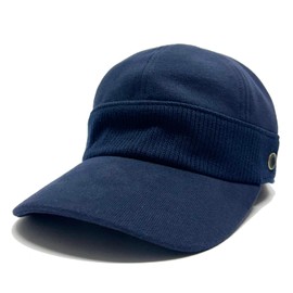 Sense of Grace Large Size Rib Cap, Popular Design, Soft, Sweat Material, Washable Hat, Soft Material, Beautiful Shape, Adjustable, navy