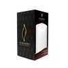 Luminara Flameless Slim Pillar Candle, Flickering Real Flame Effect, Melted