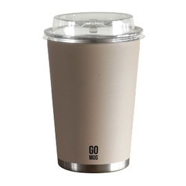 CB Japan CAFE GOMUG Tumbler, Light Beige, 16.2 fl oz (460 ml), Medium Size, Stainless Steel, Vacuum Insulated, Double Layer Construction, Convenient Store Coffee Cup