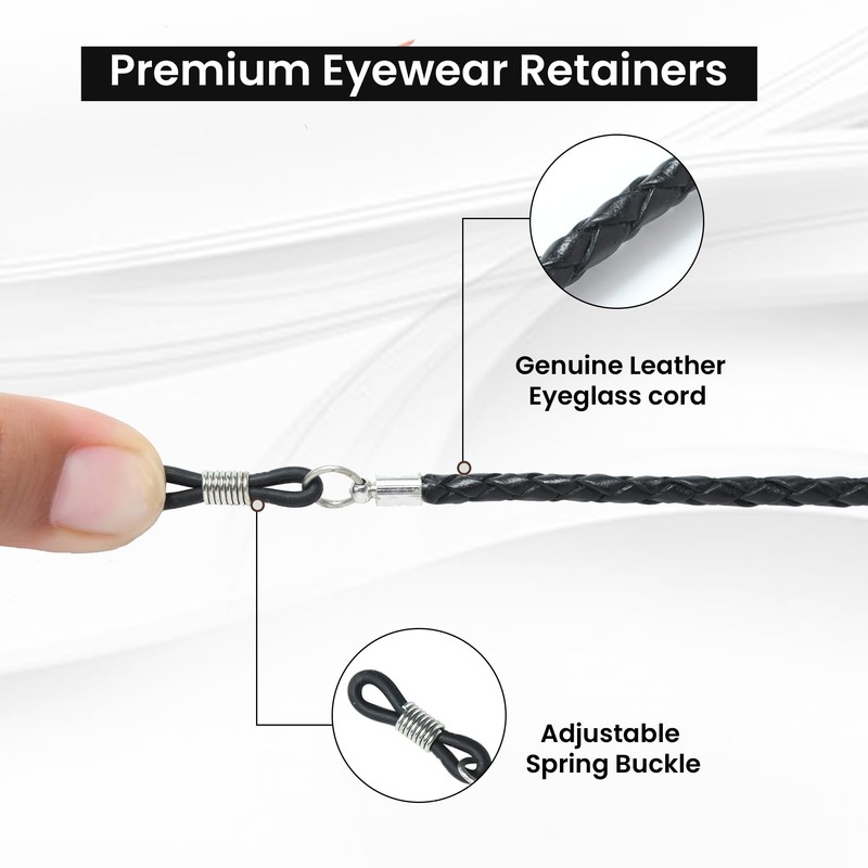 GENIQUE Genuine Leather Glasses Strap, Eyeglass chain, Eye Glasses holders