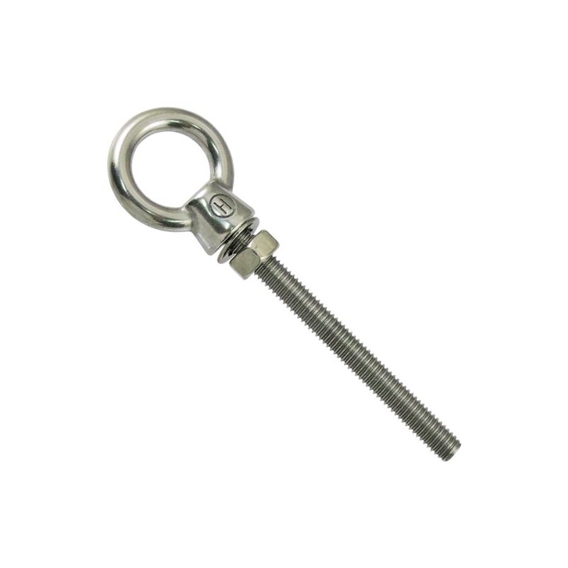 Himejiya LBB-6x60 Stainless Steel Long Eye Bolt, B Type, 0.2