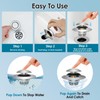 Bathtub Drain Stopper, gliship Upgraded Pop Up Tub Drain Hair