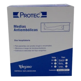 Medias Antiembolicas Protec Tipo Largo Talla Mediano Degasa