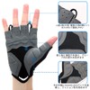 Souke Sports Men’s Cycling Gloves, 3D Padded, Fingerless, Sweat Absorbent,
