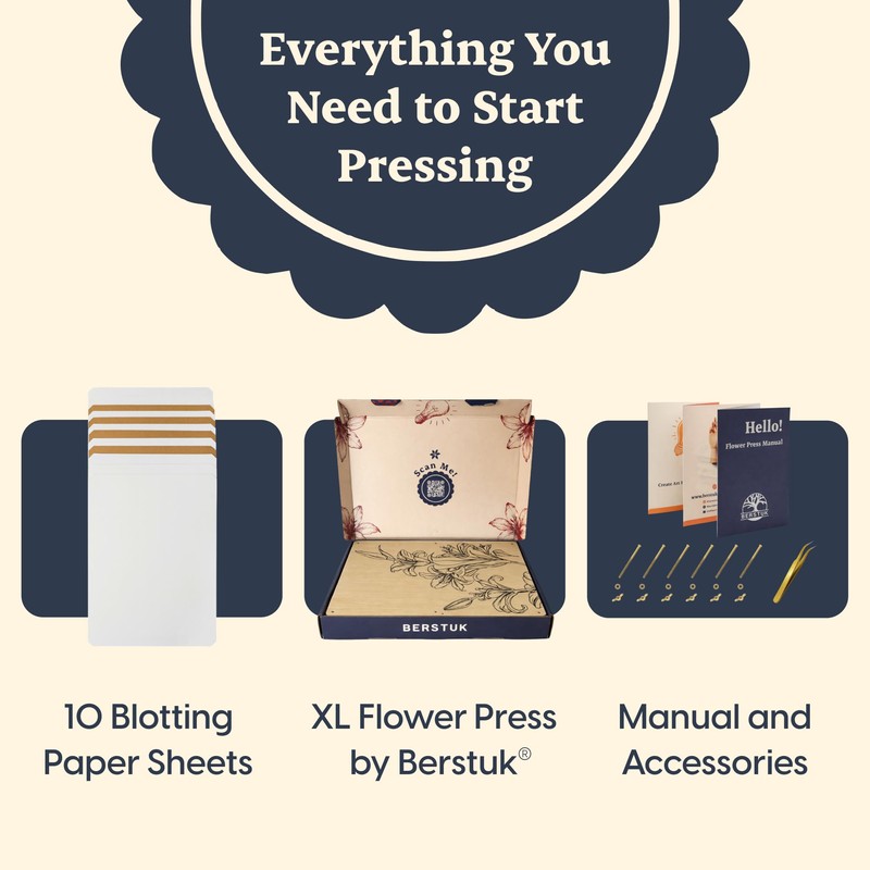 Extra Large Flower Press Kit for Adults and Teens -