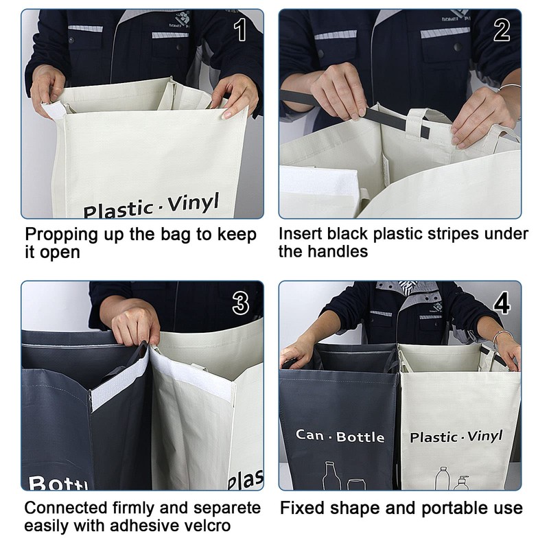JIALAI HOME Recycling Bin, Separate Large Recycle Bins for Kitchen