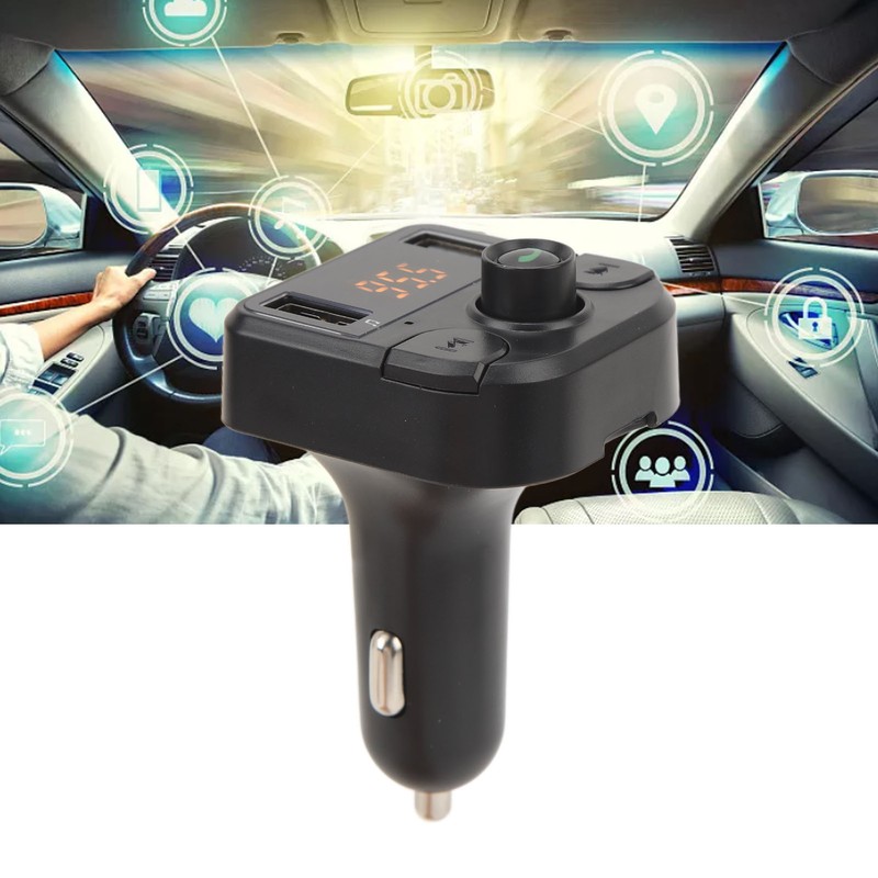 Car Bluetooth Receiver Lossless Sound Multifunctional Charging Function Music Radio