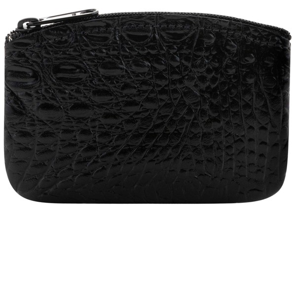 Genuine Leather Large Coin Purse for Women, Change Purse Zipper