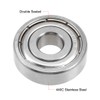 sourcing map S6200ZZ Stainless Steel Ball Bearing 10x30x9mm Double Shielded