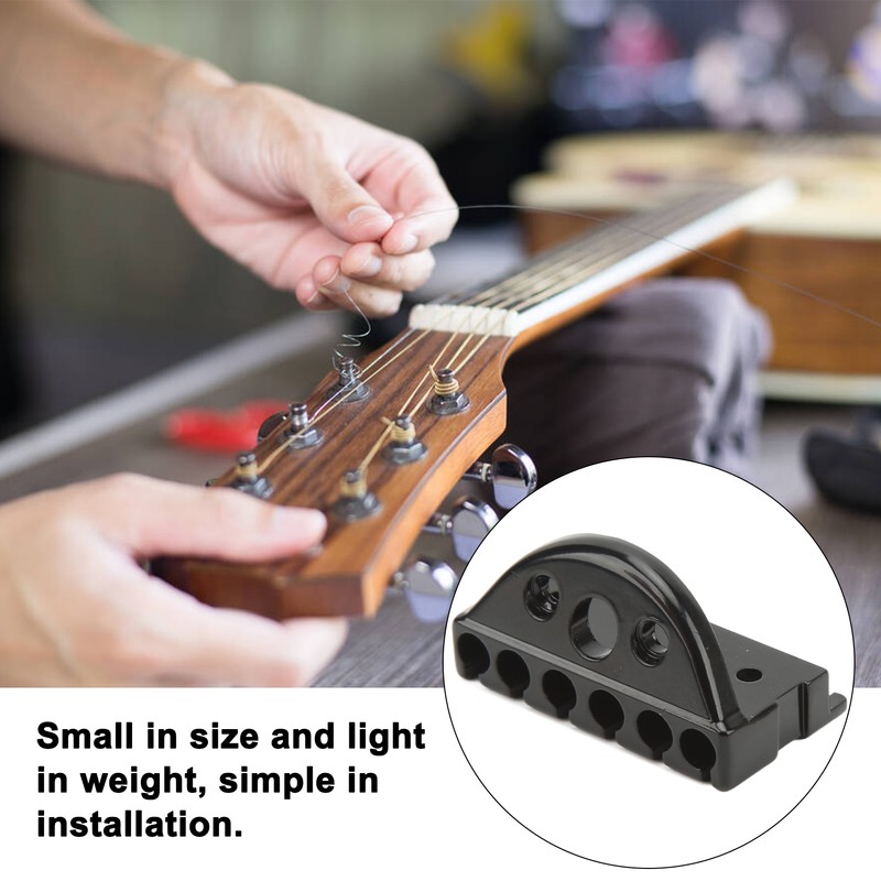 Headless Guitar Bridge 6 String Metal Instrument Accessory Part for