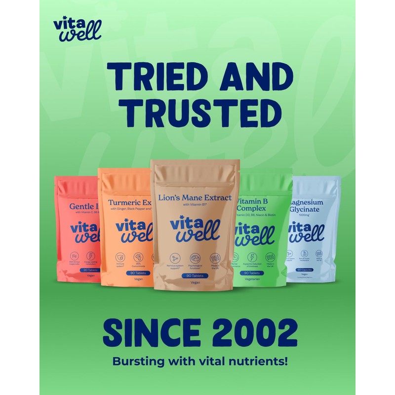 Vitawell Vitamin B Complex with Vitamin D3 | Energy, Tiredness