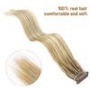 6D First Generation Hair Piece, 100% Real Natural Hair Extensions,