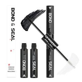Lash Cluster Glue,Lash Bond and Seal Waterproof,Bond & Seal Lash Glue for Eyelash Cluster,Black Long-Lasting 72H Latex Free（10ml）