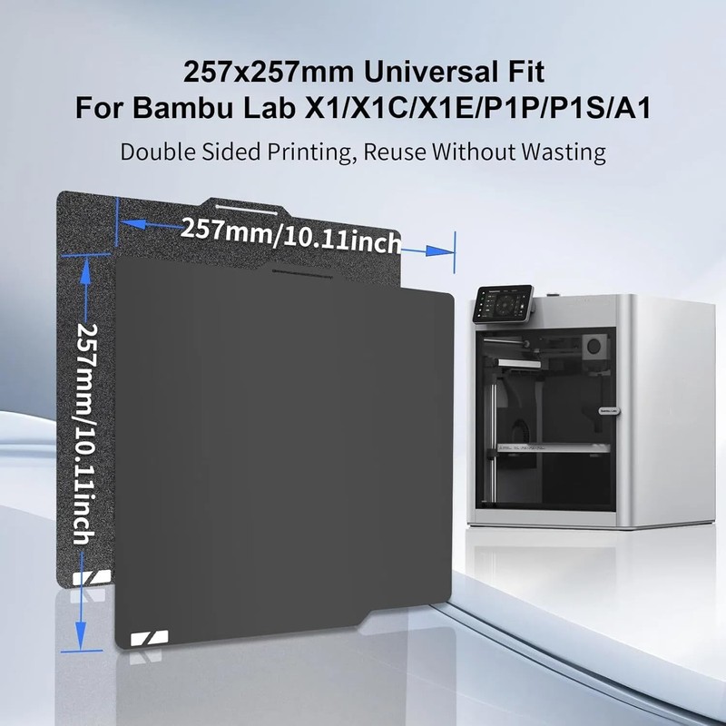 IdeaFormer-3D X1C P1S P2S A1 PEI Sheet for Bambu Lab