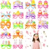 Saillong 16 Pcs Easter Party Glasses Felt Bunny Glasses Frames