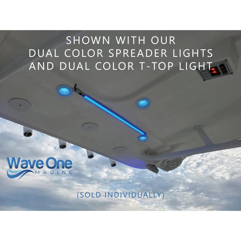Wave One Marine FLUSH Mount 2.75" RGBW Internal Driver LED