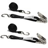 US Cargo Control Stainless Steel Ratchet Straps with S-Hooks (2-Pack),