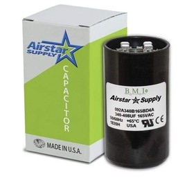 340-408 uF x 165 VAC - BMI Start Capacitor # 092A340B165AC1A - Made in The USA