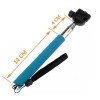 Generic Extendable Handheld Selfie Stick for Cellphones - Blue