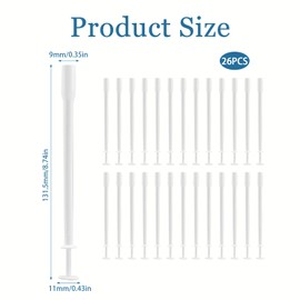 26 PCS Suppository Applicator,Disposable Pessary Applicators for Women,Female Anal and Vaginal Cleaning Tools,Vaginal Applicators for Gels Lubricants Suppositories Pills Tablets,Individually Packaged