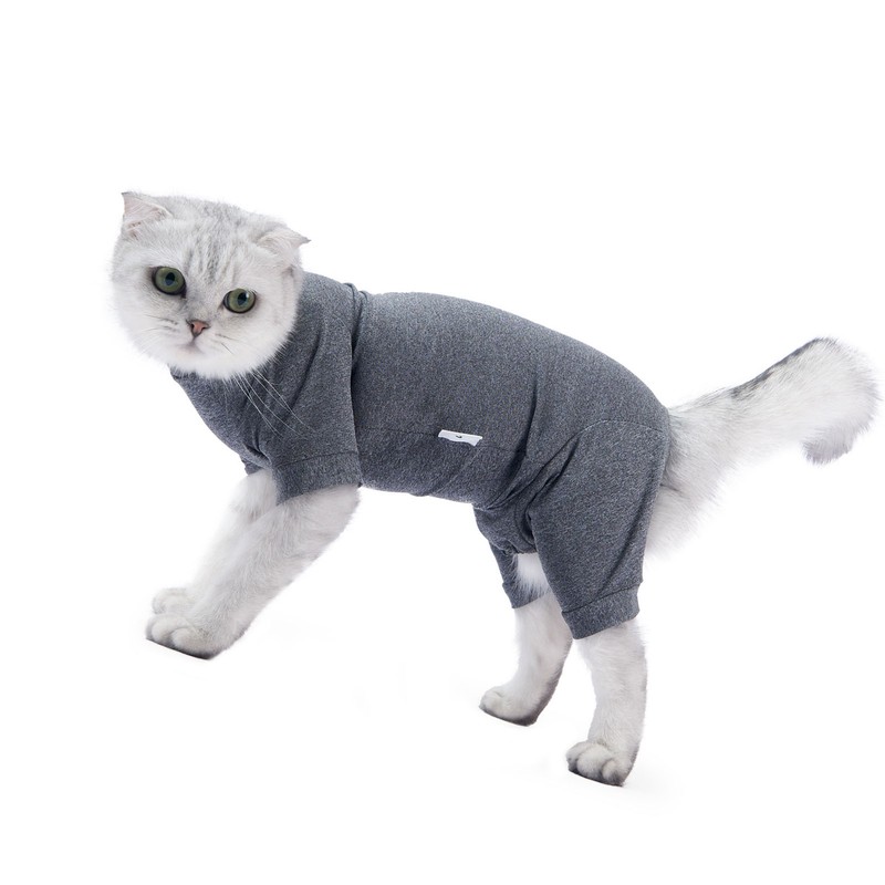 Cat Recovery Suit 4 Legged Prevents Hair Loss Highly Elastic