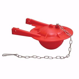 Jones Stephens Universal Red Toilet Flapper, 3", Compatible with TOTO G-Max, Contractor's Lot
