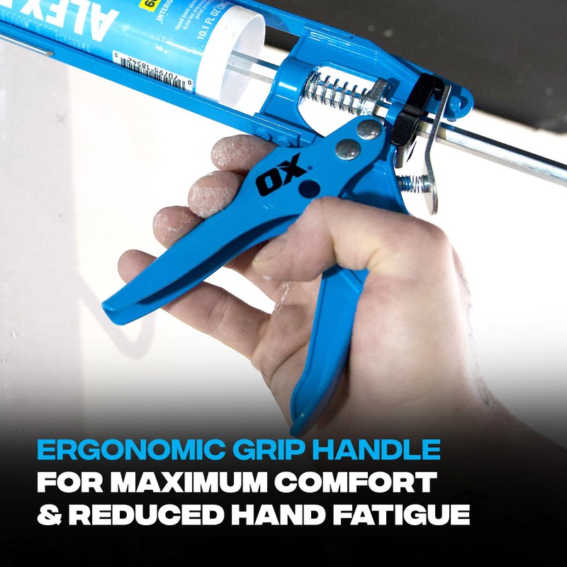 OX10-Ounce Skeleton Caulk Gun | 10:1 Thrust Ratio OX-T046206