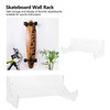 2Pcs Wall Shelf Skateboard Hanger Display Storage Rack Snowboard Organizer