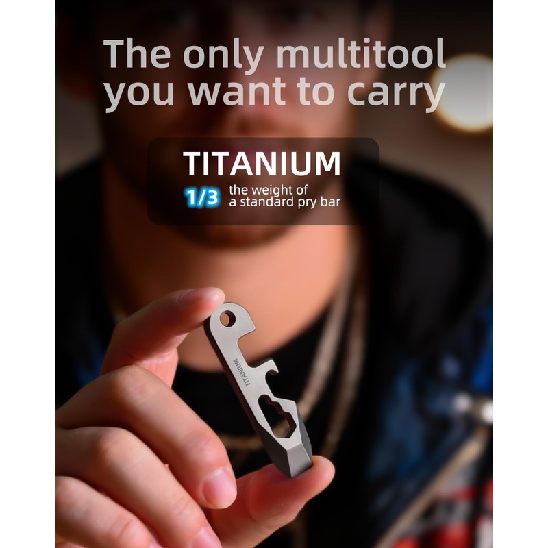 Prybar-Heavy Duty Keychain Prybar EDC Pry Bar for Every Day