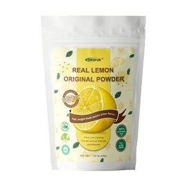 ORGFUN Original Lemon Powder, Freeze Dried Lemon Juice Powder, Great for Beverages, Smoothies, Baking 7.06 Oz