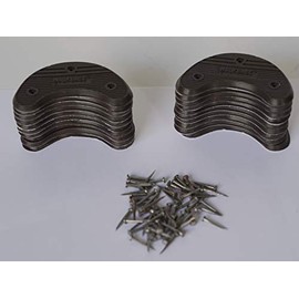 20 Pairs Walkbase Heel Plates Sizes 4-5 - 6 (Brown, 5)