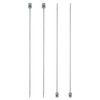 sourcing map 4Pcs 3.5mm(E) Single Pointed Knitting Needles Stainless Steel