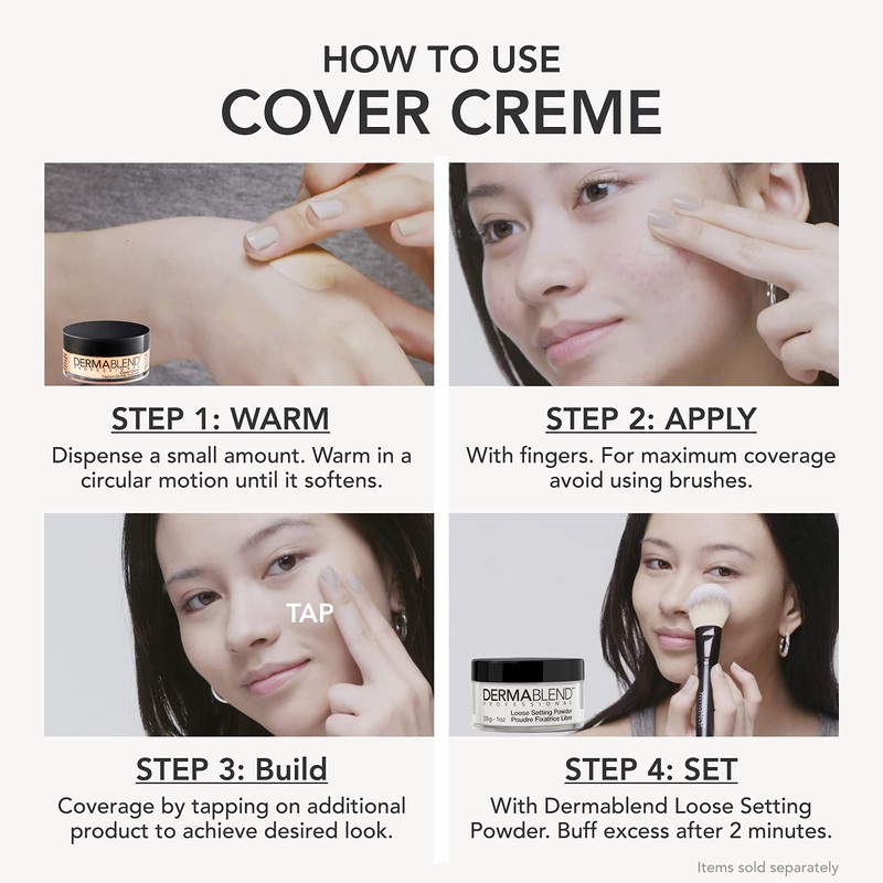 Dermablend Cover Creme High Coverage Foundation with SPF 30, 40W