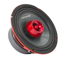 Warzone WZ65PS 6.5-Inch Mid-Range + Driver Speaker, 1000W Max, 4 Ohms, 20oz Magnet, Aluminum Dome Tweeter, and Steel Basket for Car Audio (2 Speakers)
